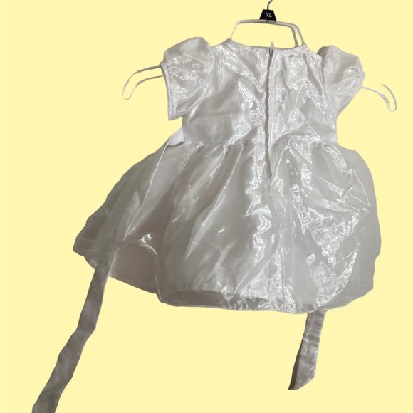 Peachy Kids White Dress Girls Size 12M - Picture 6 of 8